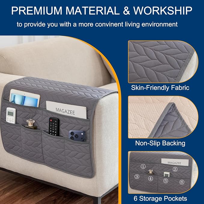 Remote Control Holder for Armchair, Couch Caddy Organizer TV Remote Holder for - Image 3