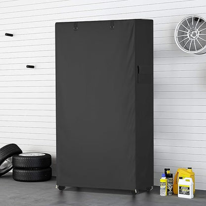 Storage Shelf Cover, Outdoor Heavy Duty 600D 48''W x 18''D x 82''H Dustproof - Image 2