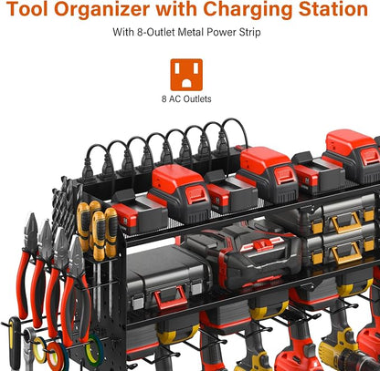 JUNNUJ Large Pegboard Power Tool Organizer - Image 2