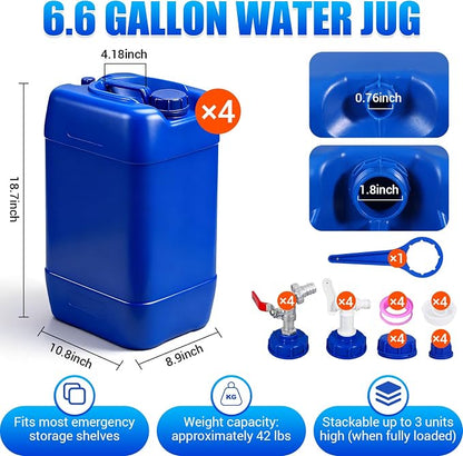 6.6 Gallon Emergency Water Storage Container - Image 2