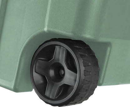40 Gallon Light Green Rolling Industrial Storage Bins 2-Pack, Heavy-Duty Plastic - Image 6