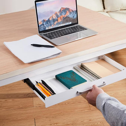 Under Desk Drawer Organizer 21" White Upgrade - Image 2