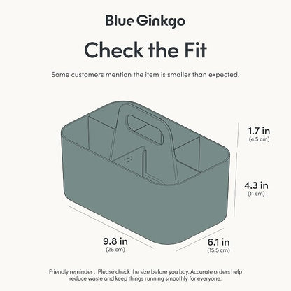 BLUE GINKGO Stackable Organizer Caddy – Korean-Made Portable Tote - Image 3