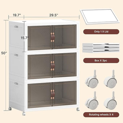 1016QT Extra Large Stackable Storage Bins - Image 2