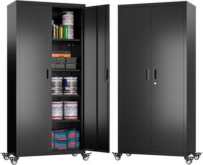73" H Metal Garage Storage Cabinet by METALYEYE