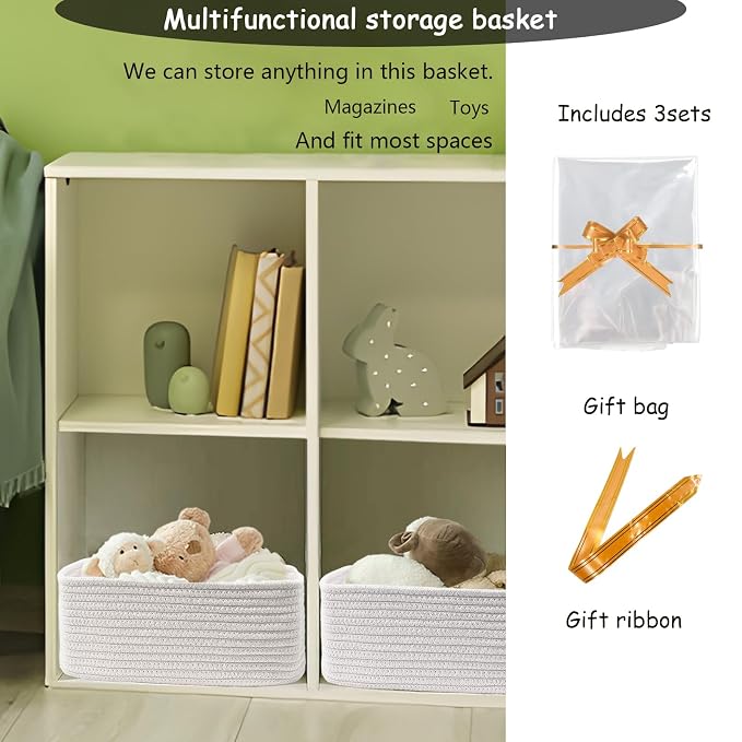 COMFY-HOMI 13" x 8.5" x 5.1" Storage Baskets - Image 4
