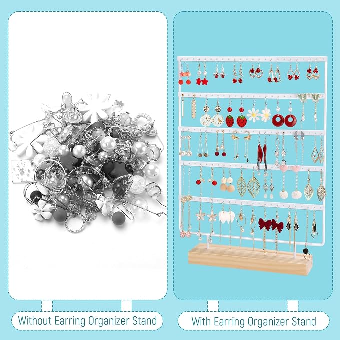 Earring Holder Organizer, Ear Jewelry Tree Organizer - Image 3