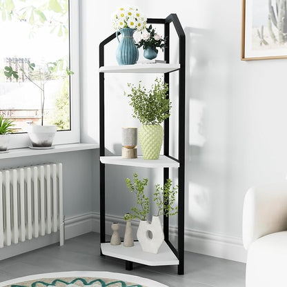 Fun Memories 3 Tier Corner Shelf, 40” Corner Shelf Stand, Corner Bookshelf - Image 6