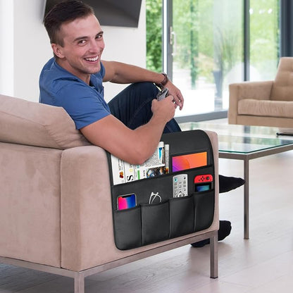 TV Remote Control Holder Couch Caddy, Non-slip Bedside Caddy Organizer - Image 2