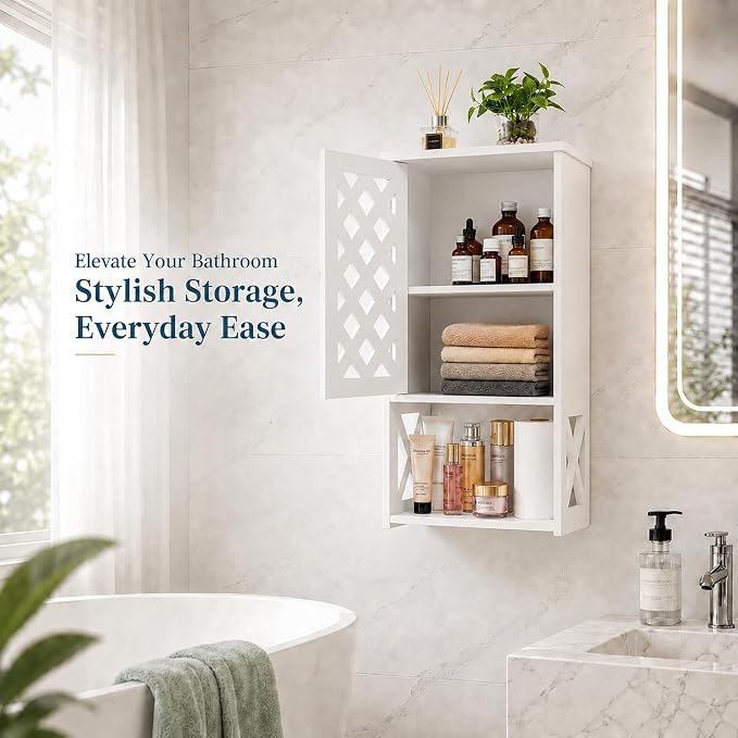 Over the Toilet Wall Bathroom Medicine Cabinet - Image 4
