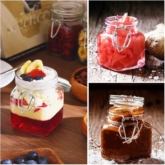 SPANLA Spice Jars, 24 Pack 4oz Small Glass Jars - Image 5