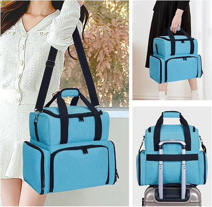 Large Makeup Cosmetic Bag with 3 Removable Case and 2 Removable Dividers Double - Image 7