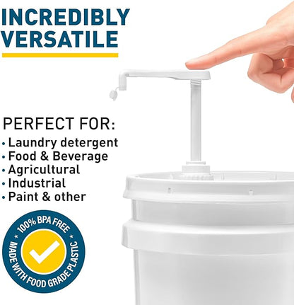 Heavy-Duty 5-Gallon Bucket Pump Dispenser - Image 3
