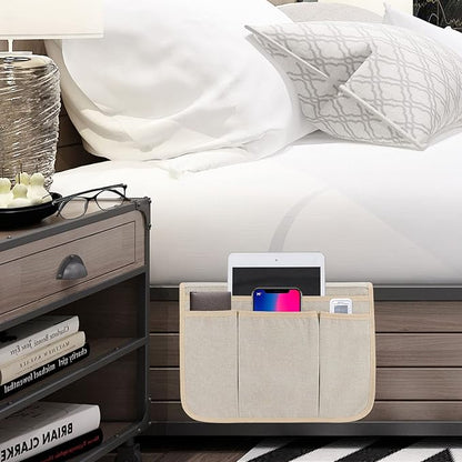 Bedside Caddy Bedside Storage Organizer Magazine Phone Tablet iPad Remote Holder - Image 6