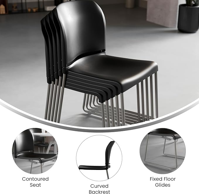 Flash Furniture Hercules Series Contoured Stacking Chairs - Image 6