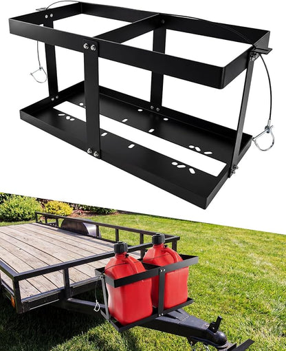 Gas Can 5 Gallon Fuel Container Holder, Fits Two 5 Gallon Gas Can, Compatible - Image 3