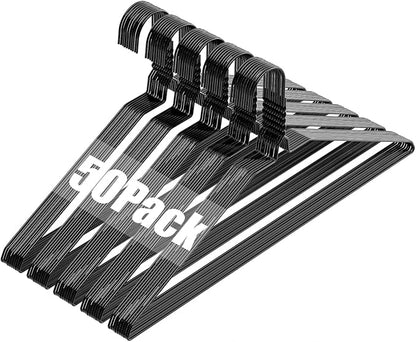 Wire Metal Clothes Hangers Bulk 50 Pack, 16 Inch 12 Gauge Standard Size by Fotoumgl