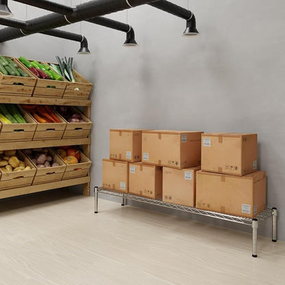 14" Deep x 54" Wide x 8" Height 1-Tier Wire Shelving Kit | NSF Commercial - Image 5