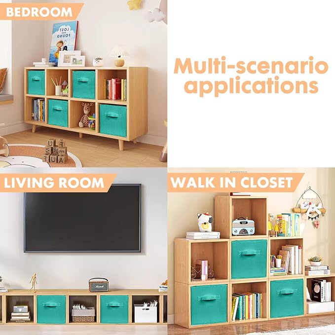ShellKingdom Storage Bins, Foldable Fabric Storage Cubes And Cloth Storage - Image 5