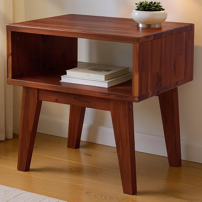 Acacia Serena Nightstand Solid Wood Nightstand by AACACIAFURNITURE
