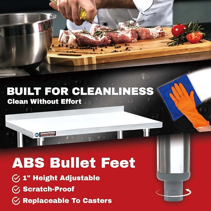 DuraSteel NSF Stainless Steel Table - Image 4