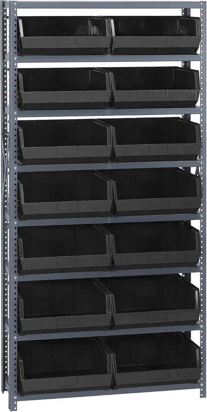 Quantum Storage Systems QSBU-250BK Giant Open Hopper Steel Shelving System by QuantumStorageSystems