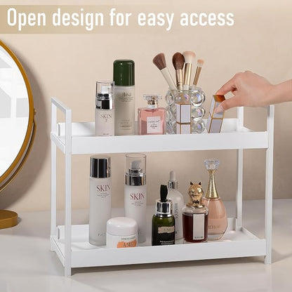 Bathroom Counter Organizer 2 Tier Vanity Storage Countertop Shelf Makeup - Image 6