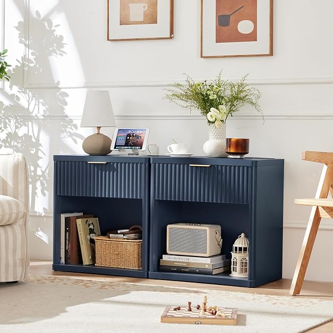 LEYAOYAO Fluted Nightstand - Image 3