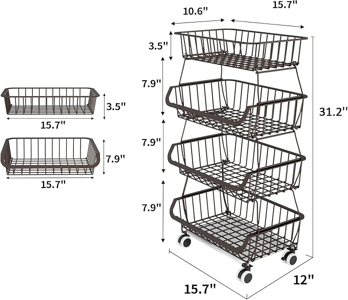 Miyawell Fruit Vegetable Storage Basket - Image 6