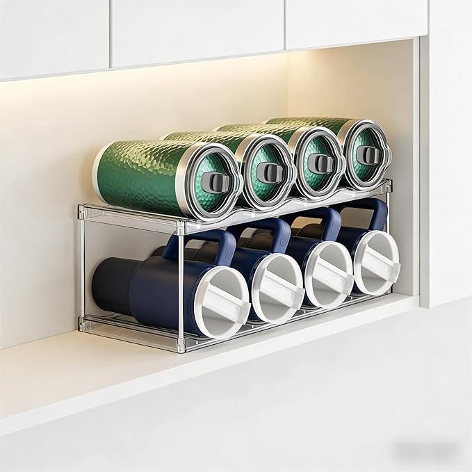 Yieach 2 Pack 2 Tier Waterbottle Organizer - Image 4