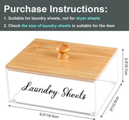 VOTLEVT Bamboo Laundry Detergent Sheets Holder - Image 6