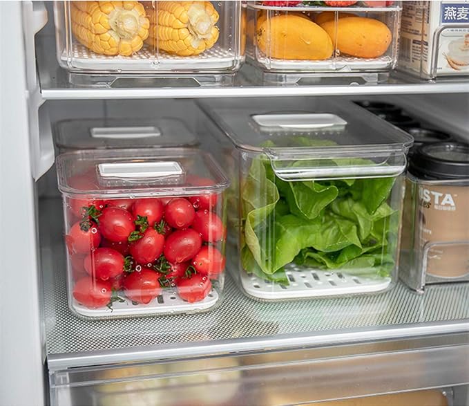 iPEGTOP Fridge Produce Saver Food Storage Bin Containers, Stackable - Image 5