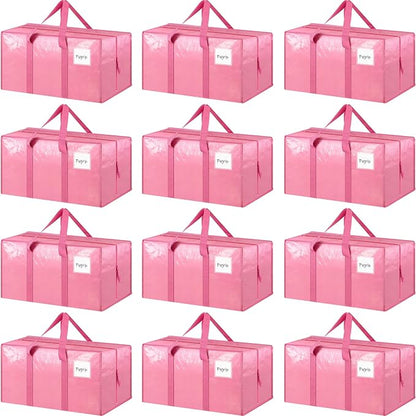 12 Pack Extra Heavy Duty Large Moving Bags by Fygrip