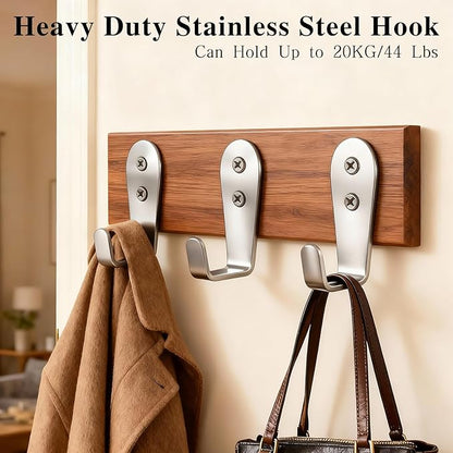 8 Pcs Stainless Steel Hooks for Hanging, Heavy Duty Hook, Wall Hooks Key Holder - Image 5
