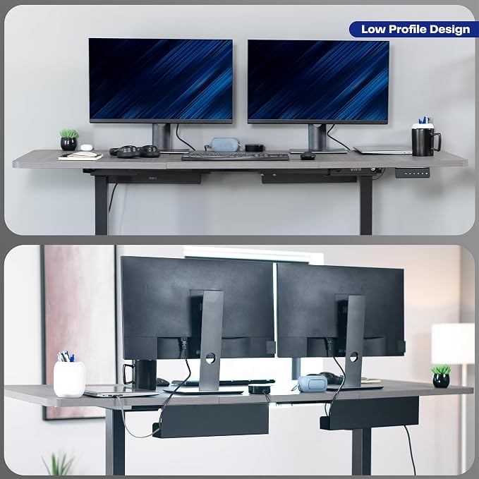 VIVO Under Desk 17 inch Cable Management Trays, Power Strip Holders, Cord - Image 7