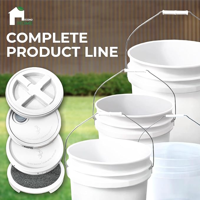 5-Gallon White Bucket Pail - Image 7
