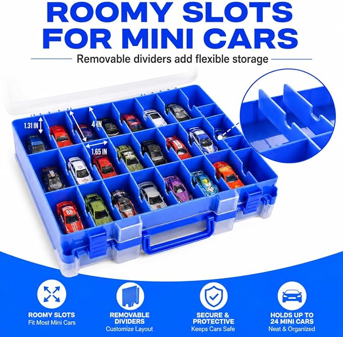 Toy Car Storage Organizer Case Compatible - Image 9