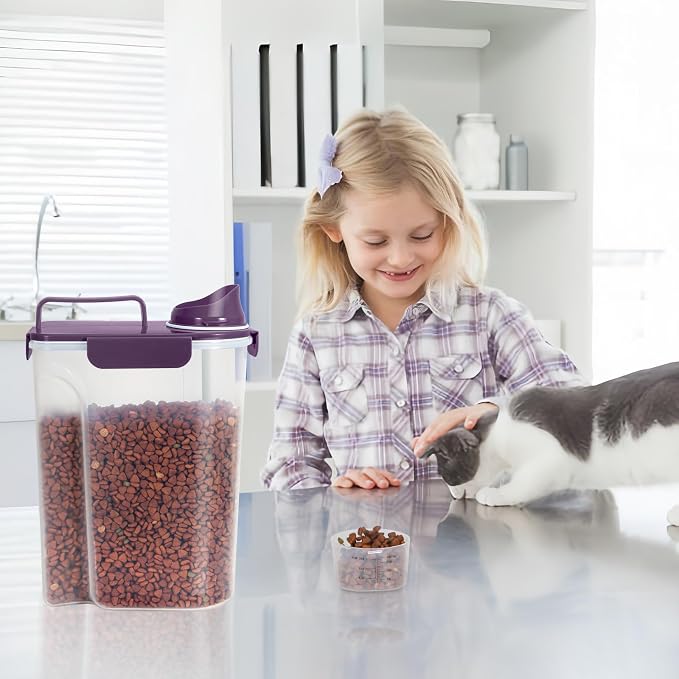 5Lbs/6Qt Airtight Pet Storage Container Translucent Body, Upgraded Large Nozzle - Image 7