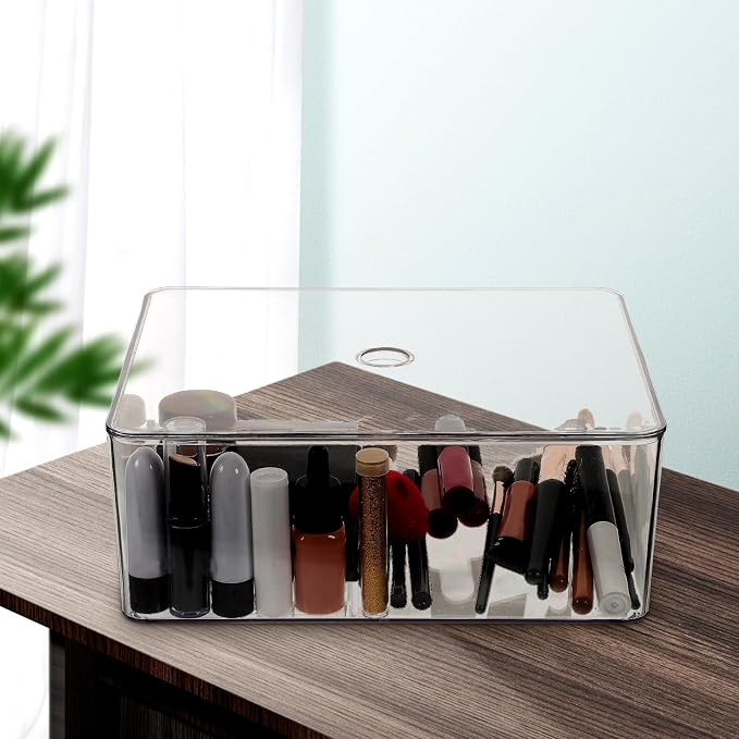 Garneck Stackable Transparent Acrylic Makeup Organizer Box - Image 9