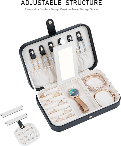 Small Jewelry Box, Travel Jewelry Case Portable Jewelry Boxes - Image 4