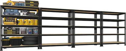 PrimeZone Garage Storage Shelves, 5 Tier Adjustable Metal Shelving, 4 Pack | by PrimeZone