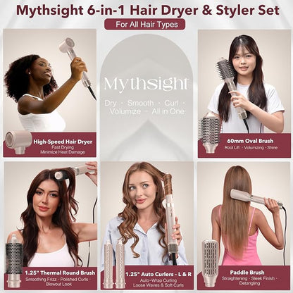 Dual Voltage StyleVibe 6-in-1 Air Styler, Hair Dryer & Blow Dryer Brush - Image 2