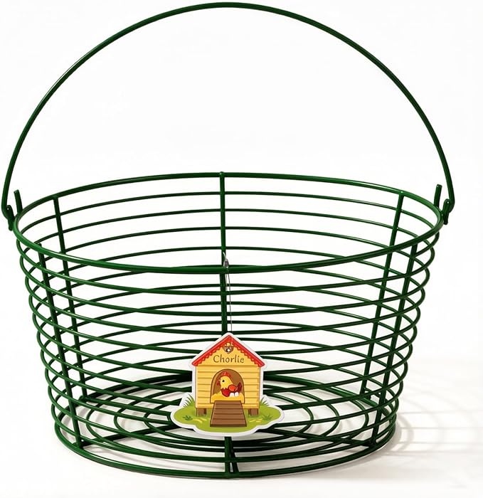 Colorful Metal Mesh Wire Egg Collecting Basket by Unknown