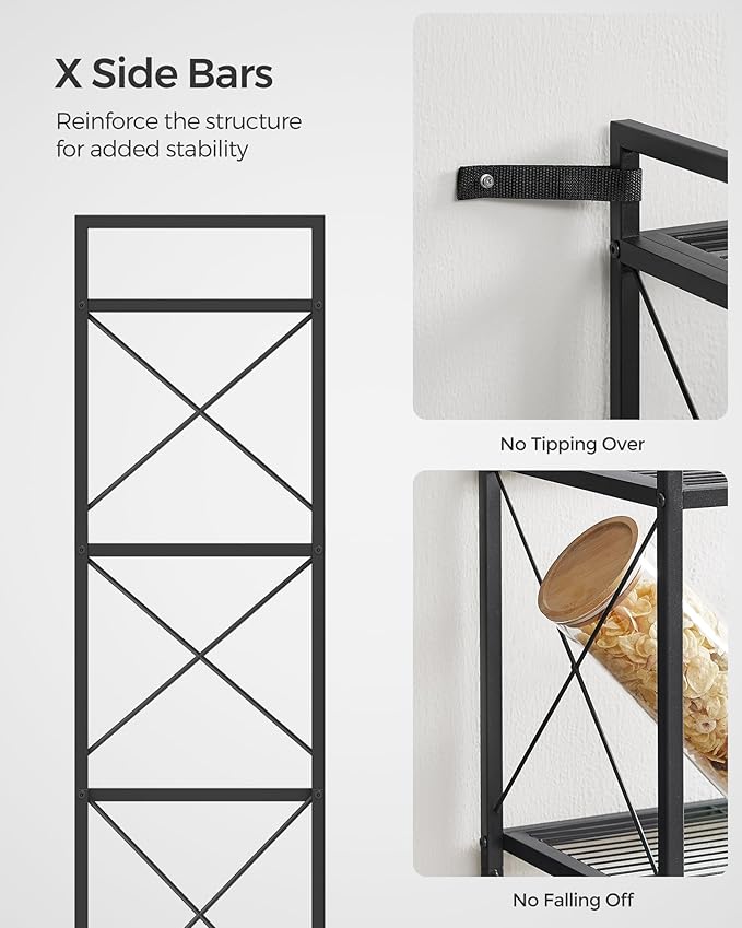 SONGMICS 5-Tier Metal Storage Rack, Shelving Unit - Image 6