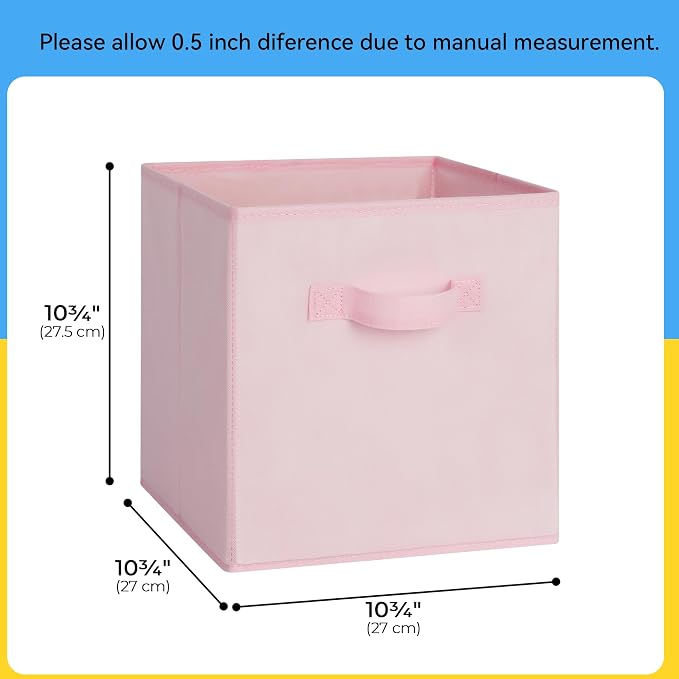 Cupic Cupid 11 Inch Storage Cube, Fabric Cube Storage Bin - Image 2