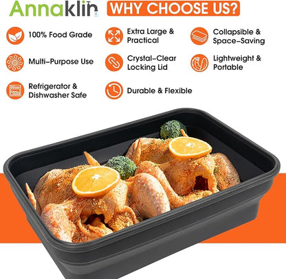 Silicone Collapsible Marinating Container - Image 6
