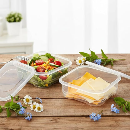 Cheese Container for Refrigerator 2 Pcs Reusable Sliced Cheese Container Clear - Image 3