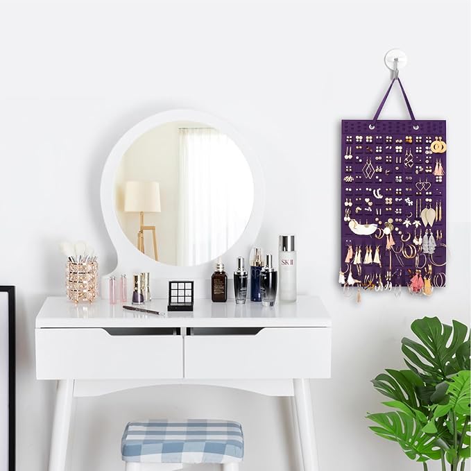 Resovo Hanging Earrings Organizer, Wall Earring Holder - Image 6