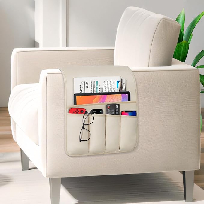 TV Remote Control Holder Couch Caddy, Non-slip Bedside Caddy Organizer - Image 2