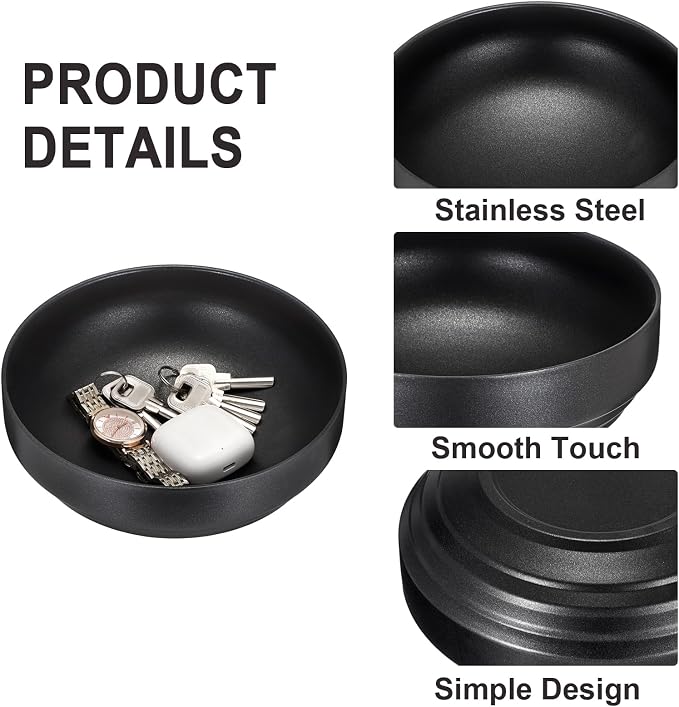 Key Holder Bowl for Entryway Table Round Catchall Bowl for Coin Fruit Holder - Image 6